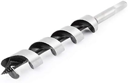 X-DREE srebrni ton Carpenter 230 mm dugačak 25 mm rezanje dia dia bušilica za bušenje (srebrni ton stolarski stolar dugačak 230 mm