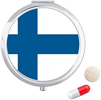 Finska nacionalna zastava, europska zemlja, Futrola za tablete, džepna kutija za pohranu lijekova, spremnik za doziranje