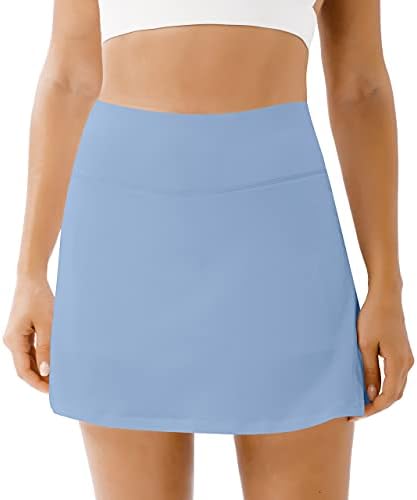 Atletske teniske suknje u atletskoj teniskoj suknji s visokim strukom u izdržljivim ženskim ženskim, s lopnim džepovima