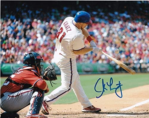 Erik Kratz Philadelphia Phillies Akcija potpisana 8x10 - Autografirane MLB fotografije