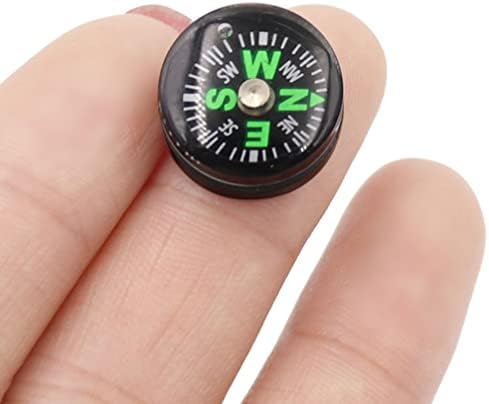 Lioobo 15 mm gumb kompas džepni kompas preživljavanje Mini BackPacking Compass za veslanje na kampiranje 5pcs