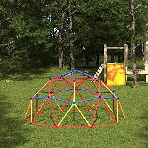 Jaxpety Geometric Dome penjač, ​​set za igru ​​na otvorenom za malu djecu, dječja teretana na otvorenom, podržavajući 500 lbs