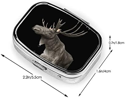 Prijenosna kutija za pohranu tableta od nehrđajućeg čelika, kutija za tablete za džep / torbicu i putovanja