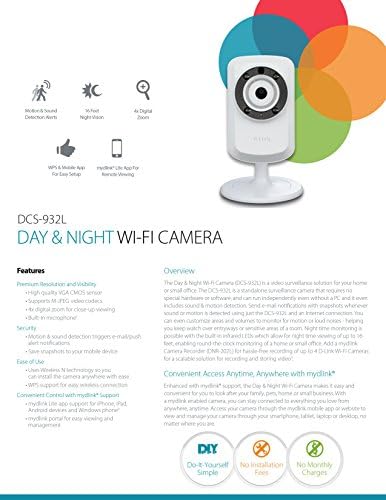 D-Link Day & Night Wi-Fi kamera s daljinskim gledanjem