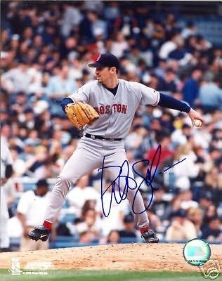 Pete Schourek Boston Red Sox potpisao je 8x10 fotografija s COA