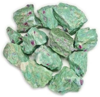 Materijali hipnotičkih dragulja: 18 lbs Ruby Zoisite Stones iz Azije - grubo rasuti sirovi prirodni kristali za kablove, prevrtanje,
