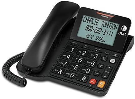AT&T CD4930 kabel s digitalnim odgovorima, Black & Cl2940 kabelirani telefon s zvučnikom, ekstra velikim zaslonom/gumbima nagiba, ID