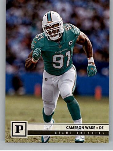 2018. Panini NFL nogomet 176 Cameron Wake Miami Dolphins Službena trgovačka karta