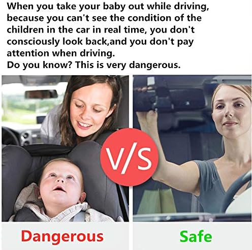 Dječje ogledalo za sigurnost automobila Djeca automobila mališana stražnje sjedalo Jednostavno pogled na ogledalo dizajnirano za roditelje