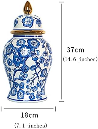 Namazi keramičke staklenke, čajne staklenke, staklenke za odlaganje u kineskom stilu, staklenke đumbira plave i bijele porculanske