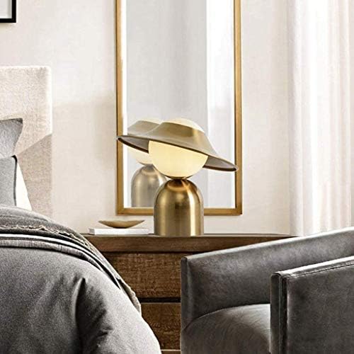 Zhaolei kreativna mala stolna svjetiljka spavaće sobe kreveta minimalistička noćna lampica zlatni šešir stolna lampica