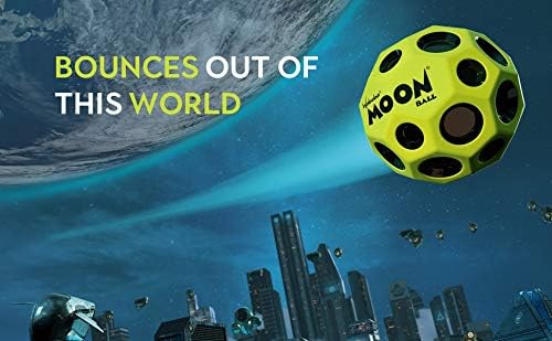 Wboba Moon Ball - super visoka odskakana lopta - Neonska obojena u zatvorenom i vanjskom kuglu - Napravite pop zvukove - lako se prianja