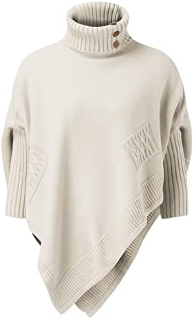 Puloper za kornjače za žene džemper rukav pleteni košulja.