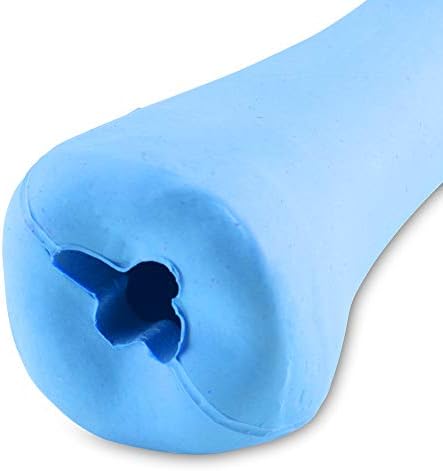 Beco gumena kost, tvrda poslastica za distribuciju psa žvakaća igračka, plava, srednja