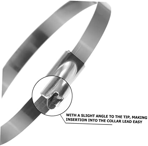 Angoily 300 PCS FARMS Metal za ograde Učvršćivanje kravata za samo-zaključavanje teških čvorova Automobilska vozila čelični zatvarač