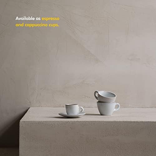 Kivy Cappuccino šalice set od 4 [6oz] - kamenčani kapulijski čaša s debelim zidom set za latte umjetnost - latte šalice - Latte Cups
