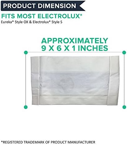 Presudna vakuumska zamjenska vakuumska vrećica kompatibilna s papirnatim vrećicama Electrolux Ox & Eureka S Dio 61230, 61230A, 61230B,