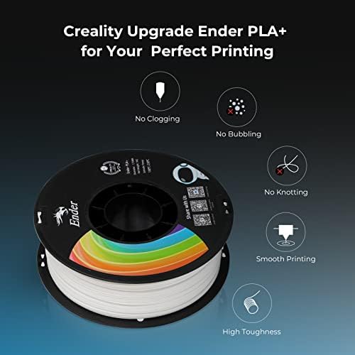 Službena nadogradnja Creality Ender 3D filament za pisač, bijeli PLA + filament 1,75 mm, 1kg kalem, točnost +/- 0,02 mm, 3D filament