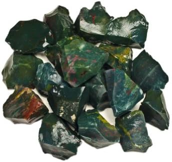 Materijali hipnotičkih dragulja: 1 lb prirodni krvni kamen iz Azije - grubo rasuti sirovi prirodni kristali za kablove, prevrtanje,