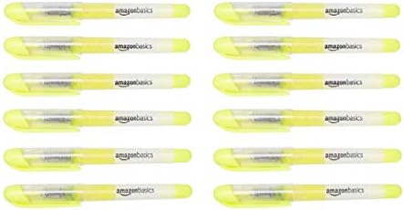 Basics Highlighters Liquing Ink - vrh dlijeta, žuta, 12 -pack