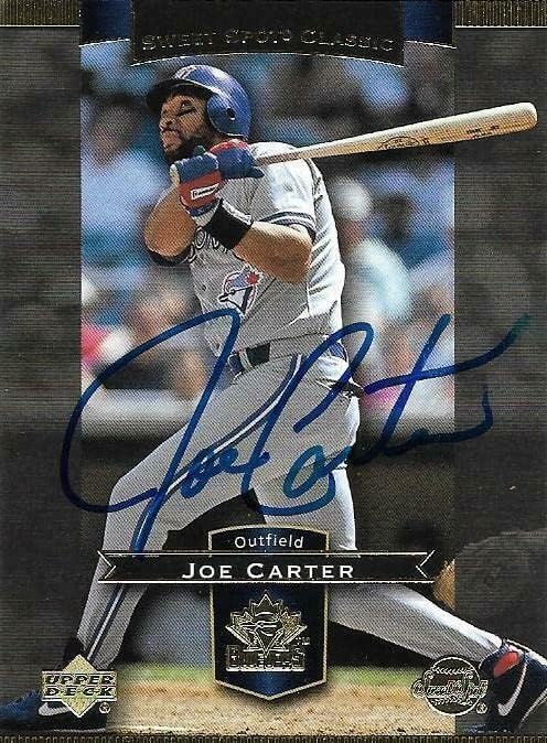 Joe Carter potpisao Auto 2003 Gornja paluba Sweet Spot Classic Blue Jays Card 44 - Baseball ploča s autogramiranim karticama