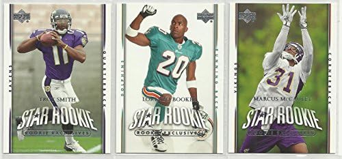 Tri 2007 Rookie Exclusives Star Rookie NFL nogometne kartice - Troy Smith 209 - Lorenzo Booker 239 - Marcus McCauley 240