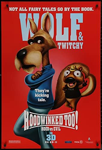 Hoodwinked također - 27 X40 D/S Originalni filmski plakat One Sheet 2010 Wolf