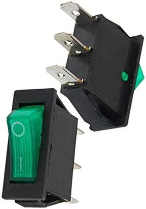 2.2. AC prekidač 250V 15a zeleno osvijetljen 3-pinski prekidač za uključivanje / isključivanje preklopni preklopni preklopni preklopni