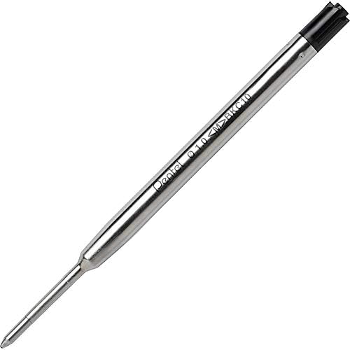 Pentel za punjenje tinte za BK910 olovku s klijentskom kuglom, srednja linija, crna tinta, 1 paket