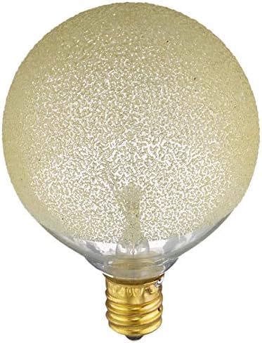 Žarulja sa žarnom niti Bulbrite 40G16/ICE/E12 Crystal Collection g16 kartice; Globe Light s osnovom u obliku канделябра, 40 W, led