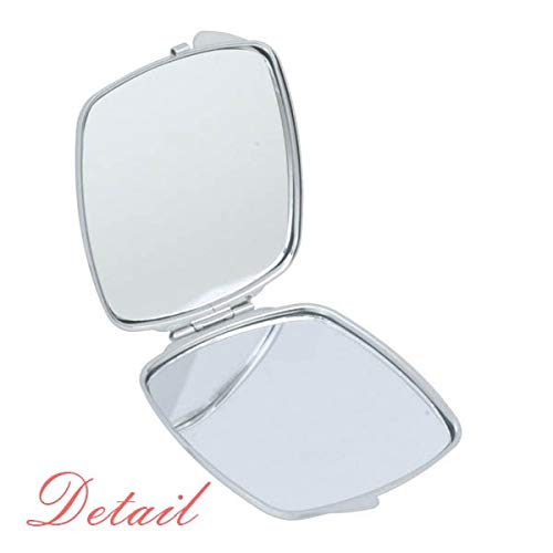 Plava ljepota bijela pređa kinesko ogledalo za crtanje prijenosni kompaktni džep Šminka dvostrano staklo