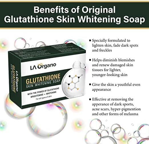 Glutation izbjeljivački sapun za posvjetljivanje i izbjeljivanje svih tipova kože, 100g