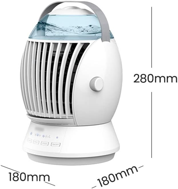Prijenosni klima uređaj, ventilator za stol-hladnjak zraka, mali hladni ventilator, ovlaživač zraka, može protresti glavu ključa osjetljivog