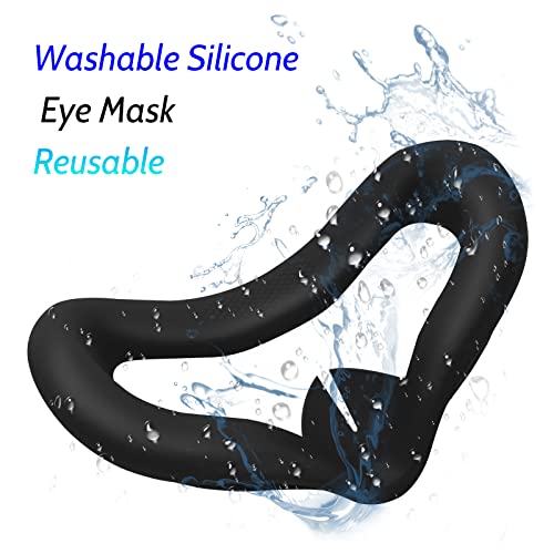 JifeiJidian VR poklopac kompatibilan s Oculus Quest 2 Zamjenski silikonski oči za oči jastuka Maska Maska, otporna na prašinu, otporna
