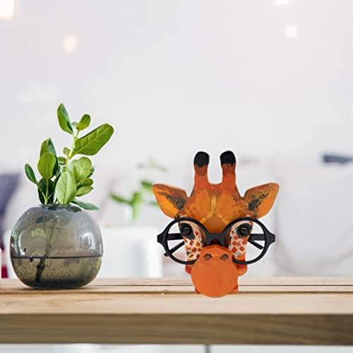 Stalak za prikaz drvenog držača naočala sa slatkim životinjama u redu, ručno izrađeni Kreativni držač naočala, kreativni zaslon sunčanih