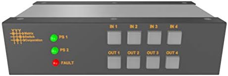 MSC-FS44FBL MATRIX Switch 4 SFP ulaz 4 BNC izlaz 3G-SDI mini sklopnik s ploči gumba