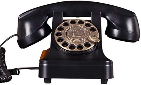 WYFDP retro vintage telefonska tanjura za biranje antikni telefoni s fiksnim telefonom s mjesecem/za uredski dekor dnevne sobe u uredu,