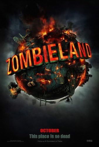 Zombieland - 11 x17 originalni promo filmski plakat 2009 Woody Harrelson Emma Stone