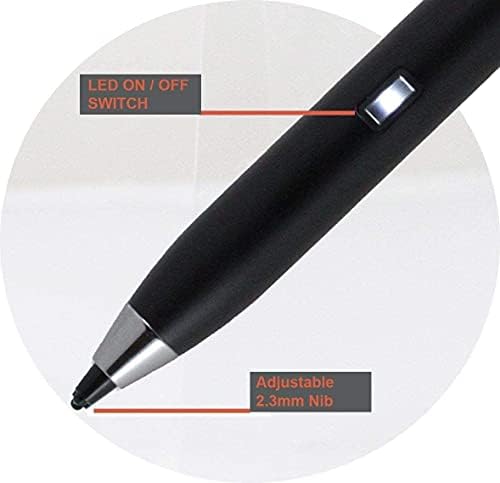 Broonel Black Fine Point Digital Active Stylus olovka - Kompatibilno s Asus Chromebook Flip C434 14