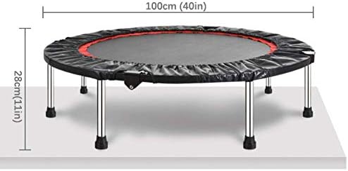 YQY 40-inčni FolingTrampolin, lako pohranjivanje tihog opruga, maksimalno opterećenje 440 lbs mini trampolin, za zatvoreni vrtni trening