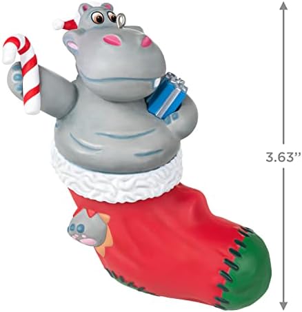 Hallmark Keepsake božićni ukras 2022, želim hipopotamus za Božić uz glazbu