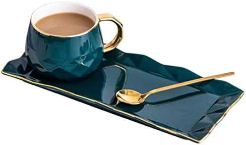 NC CERAMIC CUP s ladicom kreativna zlatna šalica kave za užinu tanjur set jednostavna engleska popodnevna čaša s žlicom