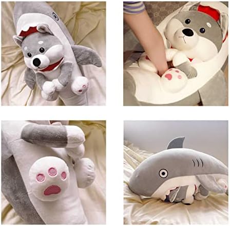 Lcyz 43inch morski pas Plišani jastučji jastuk punjeni morski pas igračke za životinje psa zagrljaj lutke za odrasle poklon za djevojku,