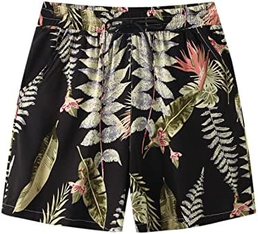 Muški ljetni havajski print odijelo dvodijelni kratki rukav skretanje košulje s ovratnikom džepne kratke hlače odijelo muško odijelo