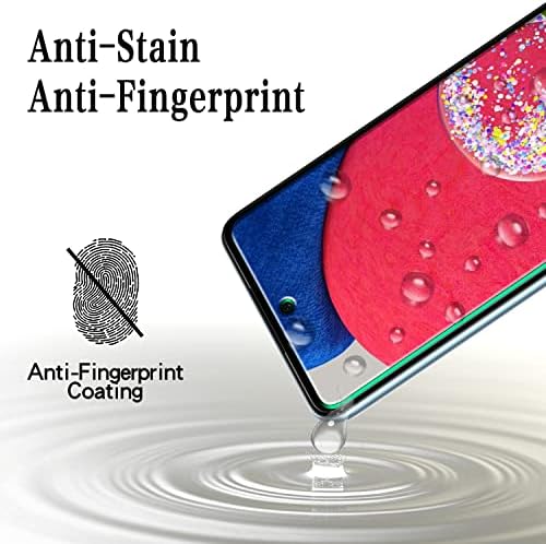 MAYtobe [2 pakiranja] Dizajniran za Samsung Galaxy A52 5G / 4G Zaštitna folija za zaslon od kaljenog stakla, bez mjehurića, jednostavan