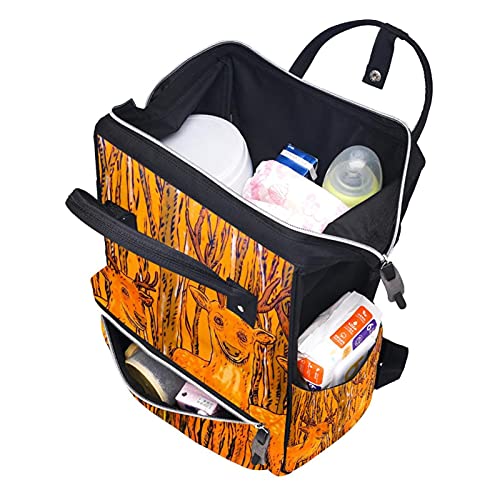 Grafiti zidni model šumske pelene pelene torbe torbe mame ruksak veliki kapacitet pelena vrećica za njegu putničke torba za njegu bebe